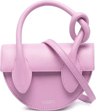 Pretzel leather mini bag