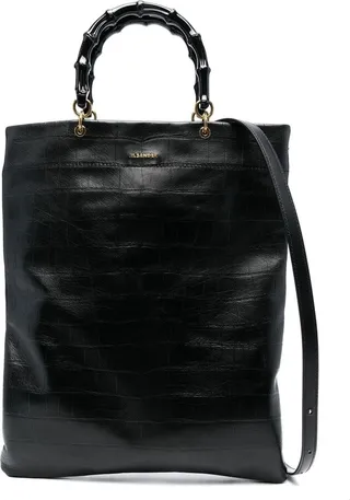 Embossed Leather Tote Bag