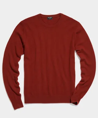 Cashmere Crewneck in Sun-dried Tomato