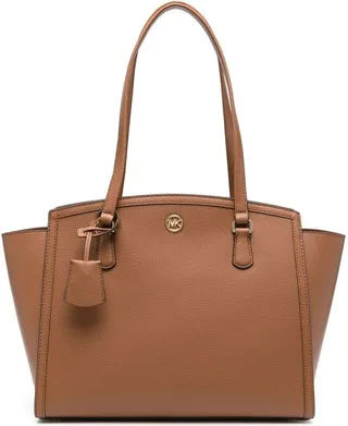 MICHAEL MICHAEL KORS- Chantal Large Leather Shopping Bag