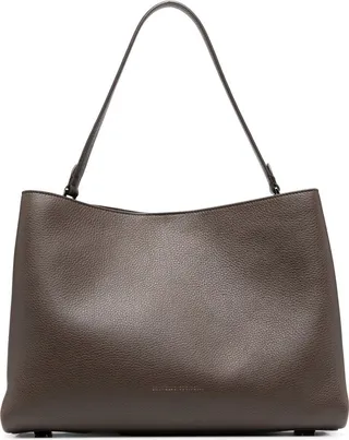 Grained-Leather Tote Bag