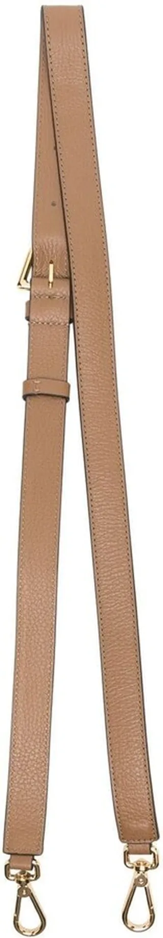 Pebbled-Leather Shoulder Strap