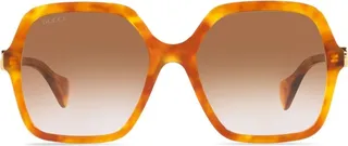 Logo-Plaque Oversize-Frame Sunglasses