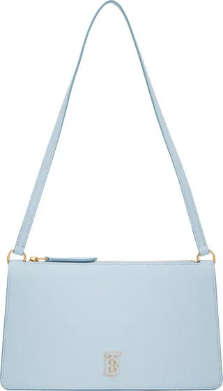 Burberry Blue Mini TB Shoulder Bag