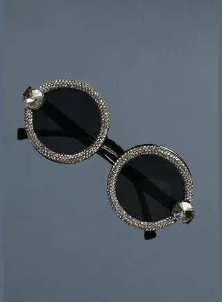 Trendy Designer Stone Western Wear Sunglass For Women