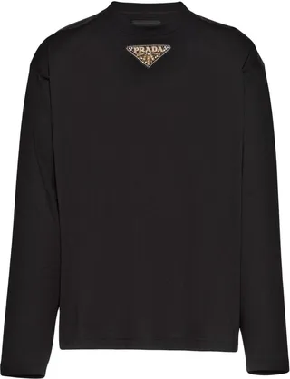logo-patch long-sleeve T-shirt