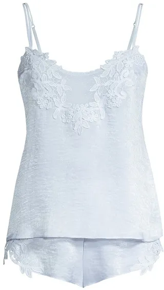 Magnolia 2-Piece Shimmer Satin Camisole & Shorts Set