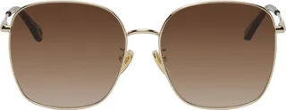 Chloé Gold Square Sunglasses