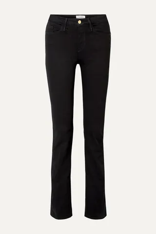 FRAME - Le Mini Boot Mid-rise Jeans - Black