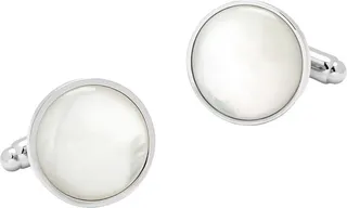 Reorder Sterling Silver & Mother Of Pearl Cufflinks