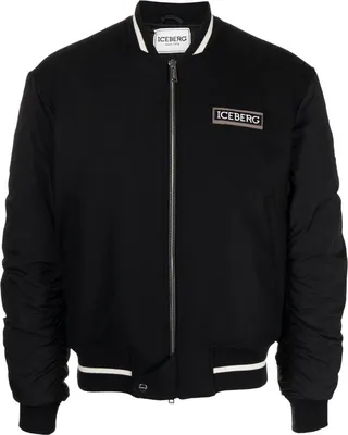 Logo-Patch Bomber Jacket