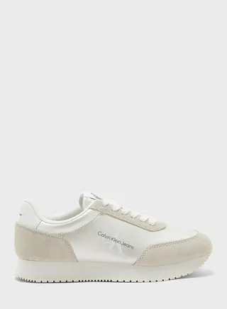Retro Runner Low Laceup Pearl Sneakers
