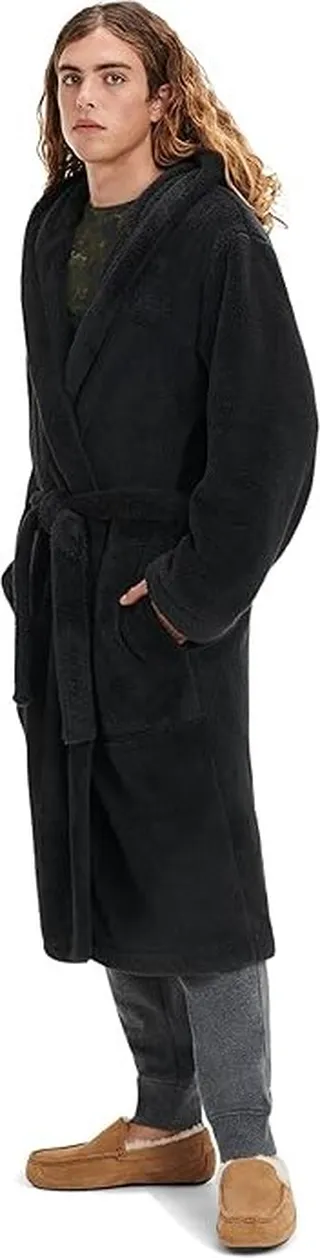 UGG Beckett Robe (Ink Black) Men's Robe