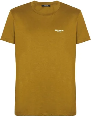 logo-print detail T-shirt