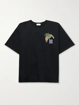 Moonlight Tropics Logo-Print Cotton-Jersey T-Shirt