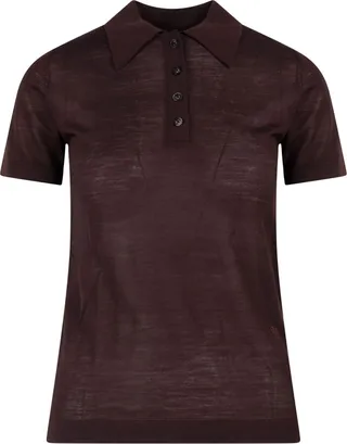 Merino wool polo shirt