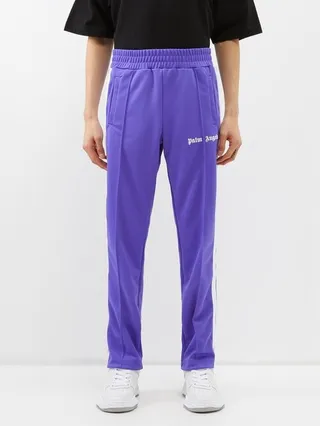 Logo-print Striped Jersey Track Pants
