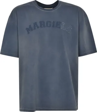 Vintage Effect Logo Patched T-shirt