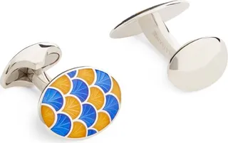Deakin & Francis Hand-Enamelled Sterling Silver Cufflinks
