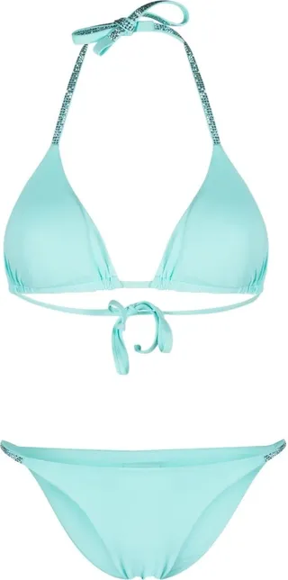 Rhinestone Logo Triangle Bikini
