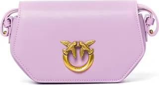Pinko Logo Plaque Baby Click Exagon Shoulder Bag