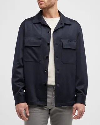 Men's Cashmere Overshirt