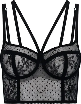 Dolce & Gabbana Tulle Underwire Cup Corset