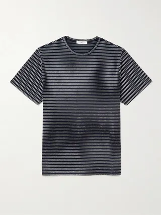 Striped Cotton-Jersey T-Shirt