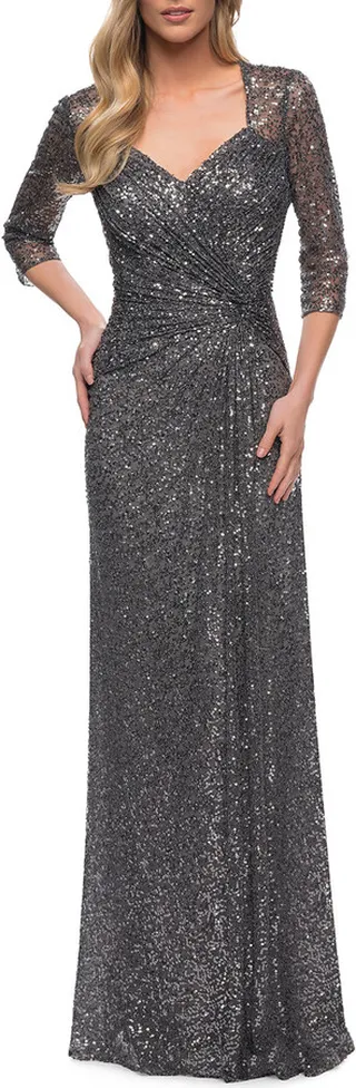 Sequin Evening Gown