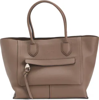Leather Mailbox Medium Tote