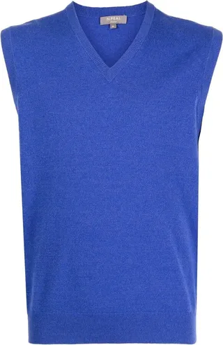 Sleeveless Organic-Cashmere Sweater Vest