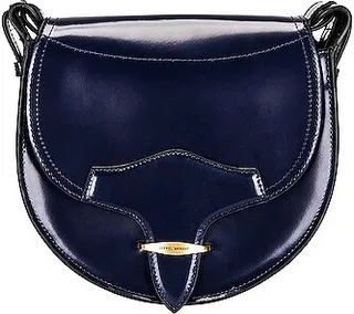 Isabel Marant Botsy Leather Bag in Navy