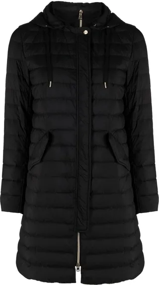 Feather-Down Hooded Coat