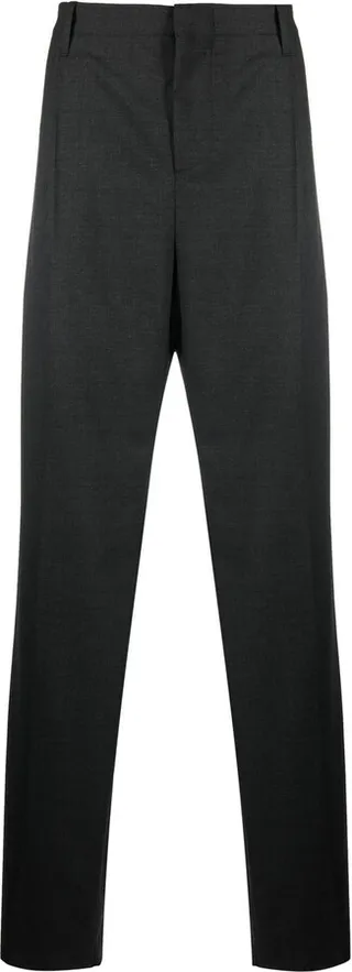 High-Rise Straight-Leg Trousers