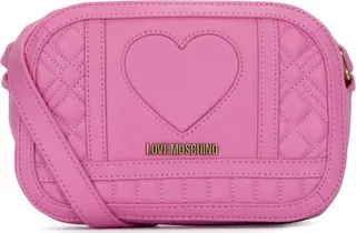 Love Moschino Logo Lettering Quilted Crossbody Bag