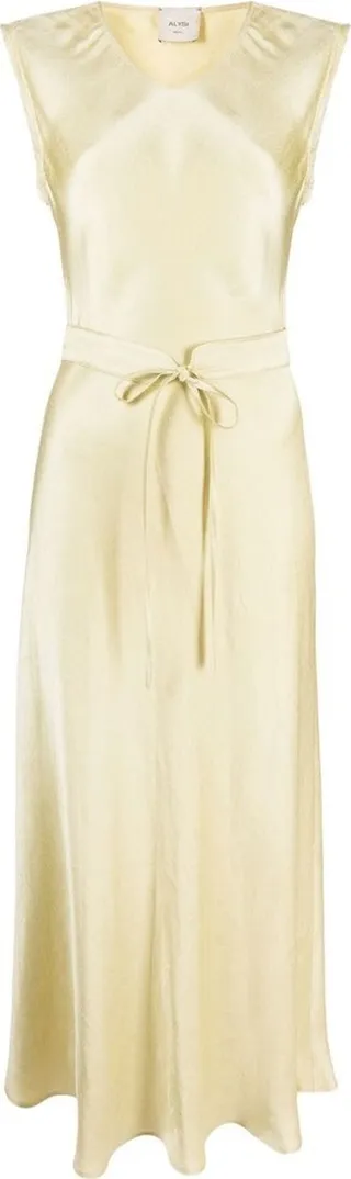 Tie-Waist Sleeveless Dress