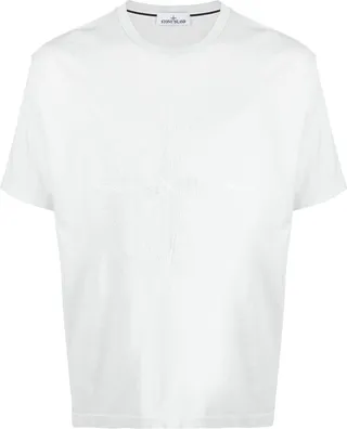 embroidered Compass-logo T-shirt