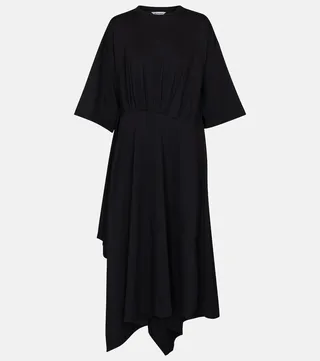 Pleated T-shirt dress