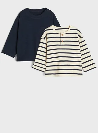 Kids 2 Pack Jersey Assorted Tops