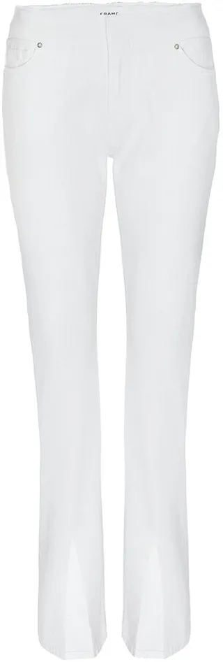 Mini Boot Mid-Rise Slit-Hem Bootcut Jeans