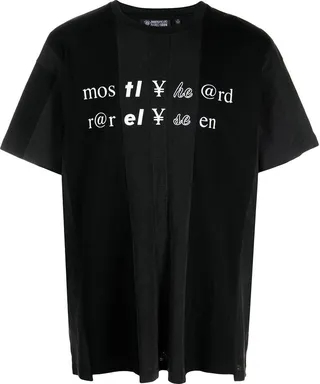 text print cottonT-shirt