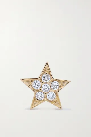 Andrea Fohrman - 14-karat Gold Diamond Earring - One size