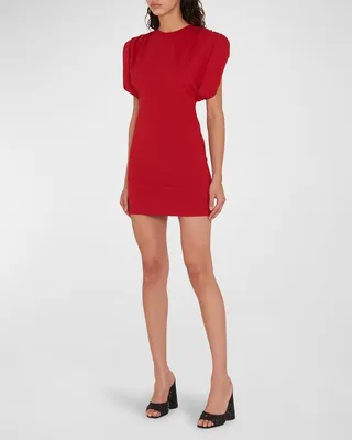 Annie Mini Dress with Ruched Detial