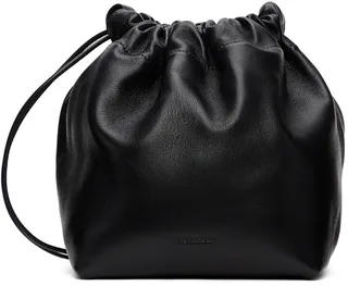 Jil Sander Black Small Drawstring Bag
