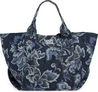 Laetizia Jacquard Denim Tote