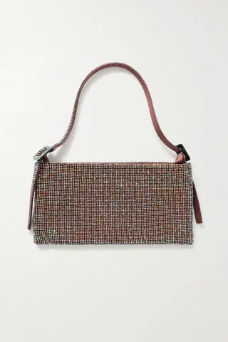 Benedetta Bruzziches - Your Best Friend La Grande Crystal-embellished Satin Shoulder Bag - Blue