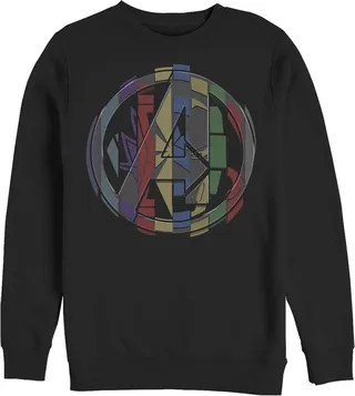 Men's Marvel Avengers: Endgame Puzzle Cube Logo Sweatshirt - Black - Medium