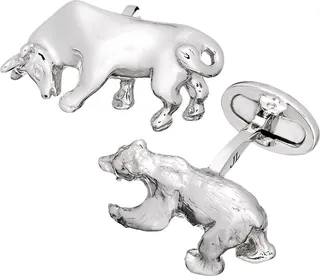 Bull and Bear Cuff Links