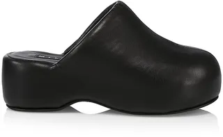 Vegan Leather Bubble Clogs