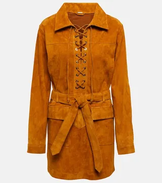 Marina suede minidress
